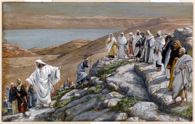 Kristus sänder ut de sjuttio lärjungarna två och två, illustration till "Kristi liv", ca 1884-96