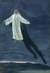 Christ Taken Up into a High Mountain, illustration till The Life of Christ, c.1886-94 (wc & gouache på kartong)