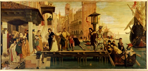 Det förlorade barnets avgång från Venedig, 1863