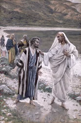Feed My Lambs, illustration till The Life of Christ, c.1884-96 (wc & gouache på kartong)