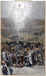 Uppstigningen från Oljeberget, illustration till The Life of Christ, c.1884-96 (wc & gouache på kartong)