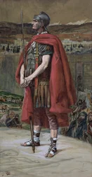 The Centurion, illustration till The Life of Christ, c.1886-94 (wc & gouache på kartong)