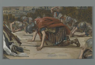 The Confession of the Centurion, illustration från The Life of Our Lord Jesu Christ, 1886-94 (wc över grafit på papper)