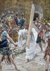 Jerusalems döttrar, illustration till The Life of Christ, c.1886-94 (wc & gouache på kartong)