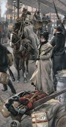 The Departure Platform, Victoria Station (penna och akvarell)