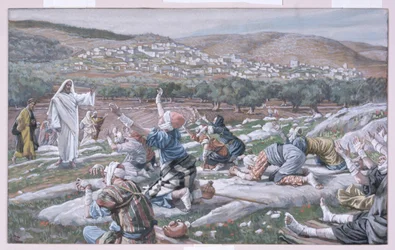 The Healing of the Lepers, illustration till The Life of Christ, c.1886-94 (wc & gouache på kartong)