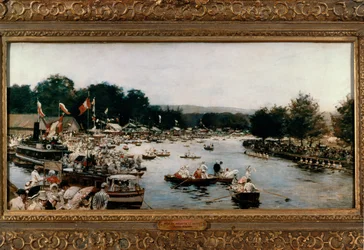 The Henley Regatta, ca 1877 (målning på duk)