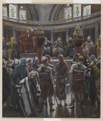 The Morning Judgement, illustration från The Life of Our Lord Jesu Christ, 1886-94 (wc över grafit på papper)
