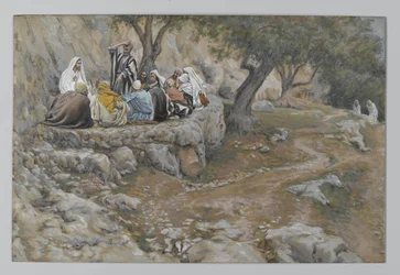 The Primacy of Saint Peter, illustration från The Life of Our Lord Jesu Christ, 1886-96 (wc över grafit på papper)