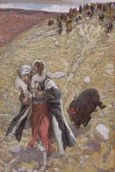 Syndbocken, illustration till The Life of Christ, c.1886-94 (wc & gouache på kartong)