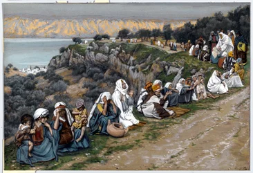 The Sick Waiting for Jesus to Pass By, illustration till The Life of Christ, c.1884-96 (wc & gouache på kartong)