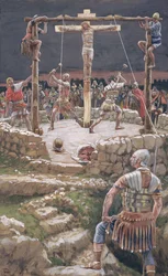 The Wedging of the Cross, illustration till The Life of Christ, c.1886-94 (wc & gouache på kartong)