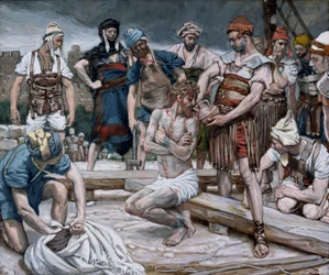 Vinet blandat med myrra, illustration till The Life of Christ, c.1884-96 (wc & gouache på kartong)