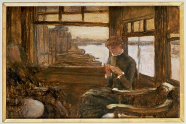 Avfärden, ca 1880 (målning)