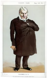 Den enda mannen som någonsin är känd för att få Mr Gladstone att le, 1871