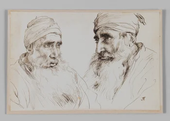 Typer av judar, Jerusalem, illustration från Vår Herre Jesu Kristi liv (bläck på papper)