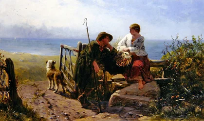 The Trysting Place (olja på duk)