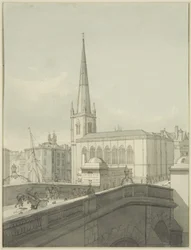 St Nicholas Church och en del av Bristol Bridge