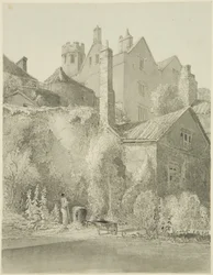 The White Lodge, sett från Garden of the City School (Queen Elizabeth