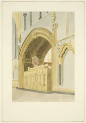 Tomb of Robert Fitzharding, död 1170, i Bristol Cathedral