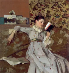 Caterina läser en bok, ca 1888