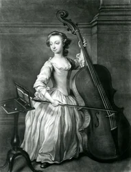 Porträtt av Benjamin Hallett (mezzotint)