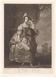 Porträtt av Mary Bertie Mary Dutchess av Ancaster (titel på objekt)