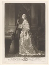 Porträtt av Mary Coke The Right Honorable Lady Mary Campbell (...) (titel på objekt)