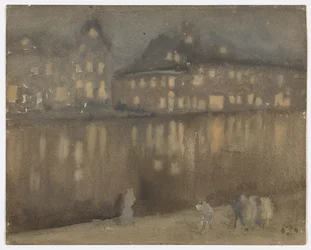 Canal Grande, Amsterdam; Nocturne