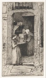 La Marchande de Moutarde (Senapssäljaren), från den franska uppsättningen (Douze Eaux-Fortes d