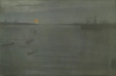 Nocturne: Blå och guld-Southampton Water