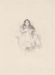 Porträttstudie: Mrs. Philip, nr 3 (recto) Porträttstudie: Geneviève Mallarmé (verso)