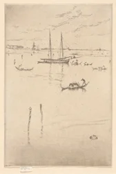 Den lilla lagunen, från den första Venedig-uppsättningen (Venedig, en serie med tolv etsningar)