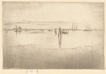The Long Lagoon, från den andra Venedig-uppsättningen (en uppsättning av tjugosex etsningar)