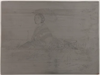 <em>En Plein Soleil</em>. Oavbokad tallrik från Twelve Etchings from Nature (The French Set)