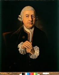 Porträtt av John Baskerville (olja på duk)