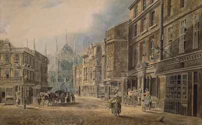 London, Old Tothull St.Leading to Westminster Abbey, 1776