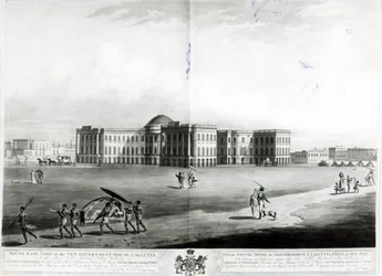 Sydostvy över det nya regeringshuset, Calcutta
