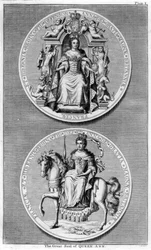 Drottning Annes stora sigill av Storbritannien.