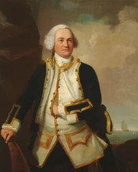 Porträtt av amiral Samuel Graves