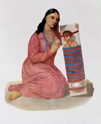 Chippeway Mother and Child, 1826, illustration från 