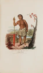 MEN-DOW-MIN eller Majsen; En dvärg från Chippewa, från The Aboriginal Portfolio
