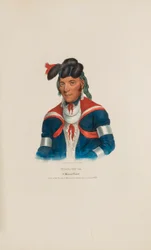 MI-A-QU-A; En Miami-hövding, från The Aboriginal Portfolio