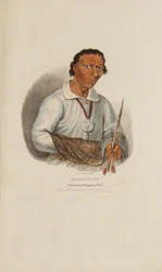 PE-SCHICK-EE; En hyllad Chippewayhövding, från The Aboriginal Portfolio
