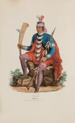 RICHARDVILLE; En Miami-hövding, från The Aboriginal Portfolio