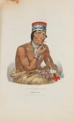 WA-EM-BOESH-KAA; En Chippewayhövding, från The Aboriginal Portfolio