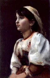 Italiensk flicka, ca 1890 (olja på duk)