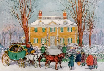 Longfellow House, Cambridge, Massachusetts, USA, c1700-talet 1921.