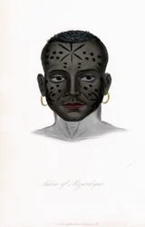 Infödd i Moçambique, c1850.