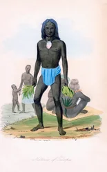 Infödda i Tilcopia, c1850.